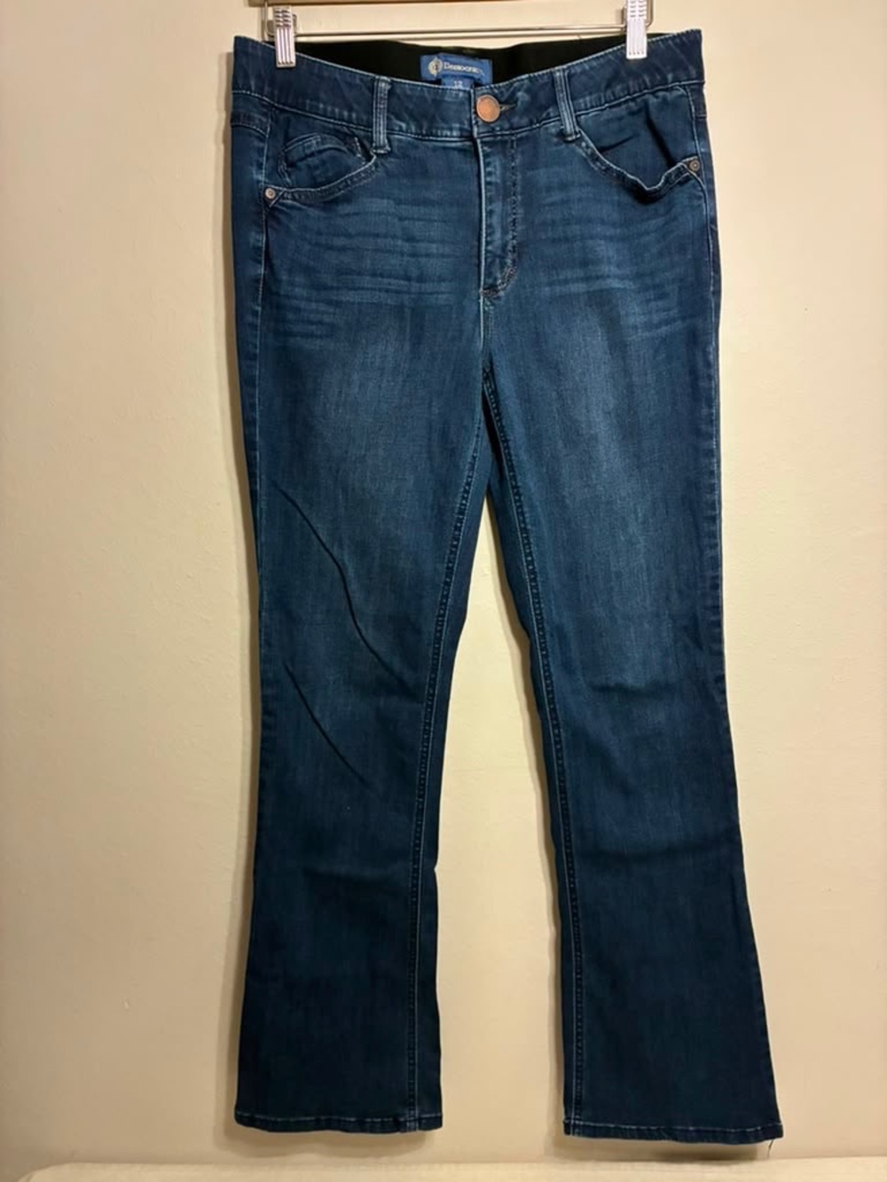 Democracy Ab Dark Blue Women's Bootcut Jeans Classic Stretch Denim Size 12